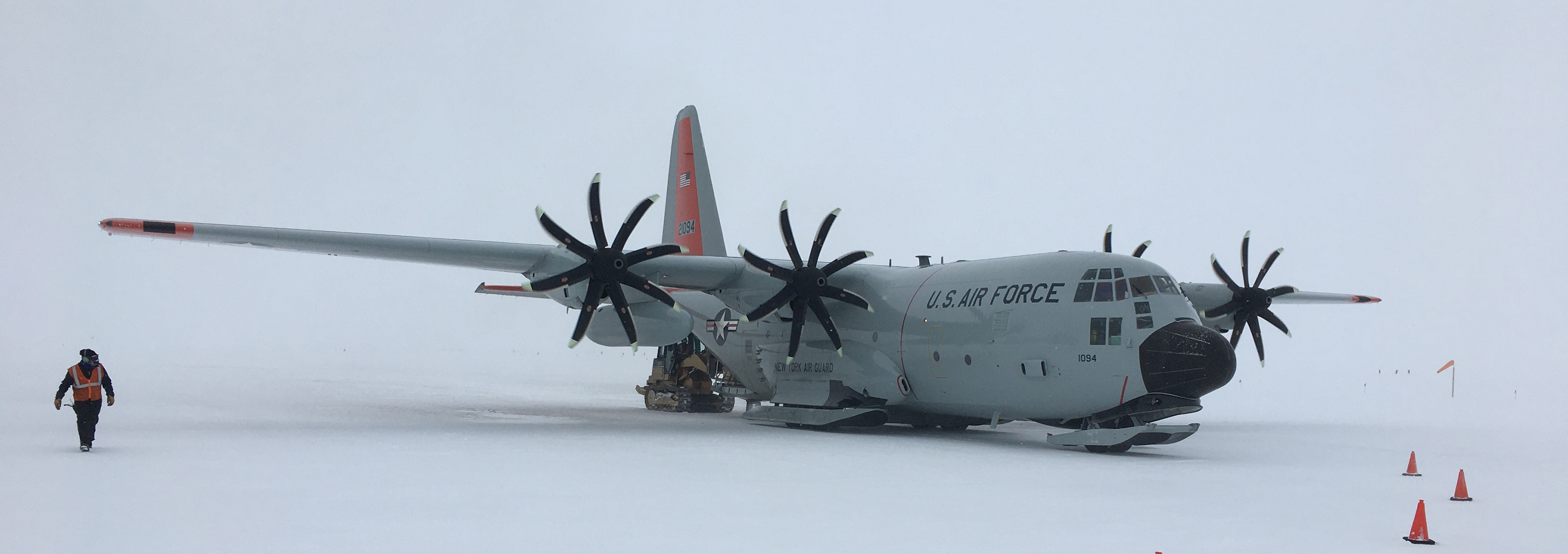 Landing in Antarctica