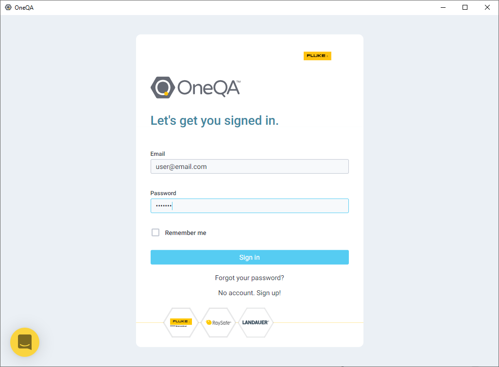 OneQA app login