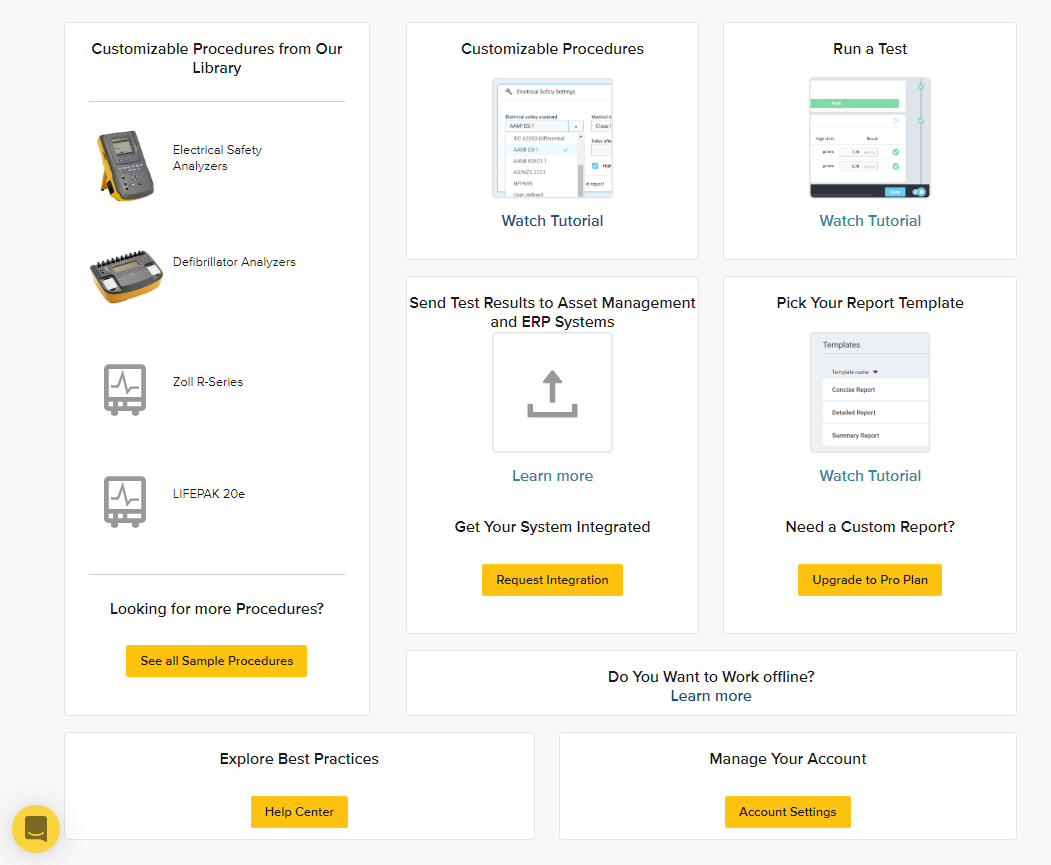 Onboarding dashboard screen