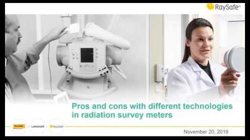 Pros and cons of radiation survey meter technologies webinar