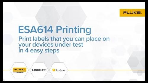 Now you can print labels that you can place on your devices under test in 4 easy steps. 