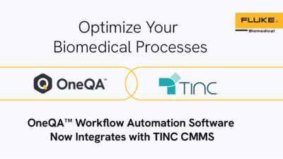 OneQA and TINC CMMS logos