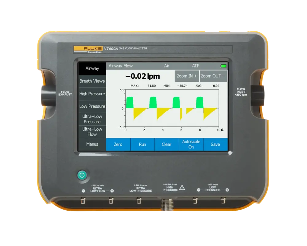 Gas Flow Analyzer Ventilator Tester vt900a center front