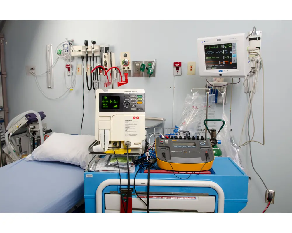 Impulse 7000DP Defibrillator in hospital setting