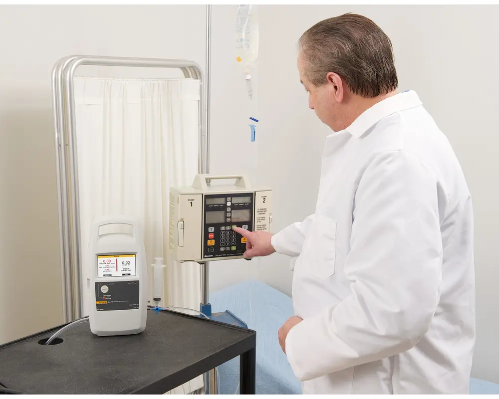 IDA-1S infusion device analyzer in the hospital