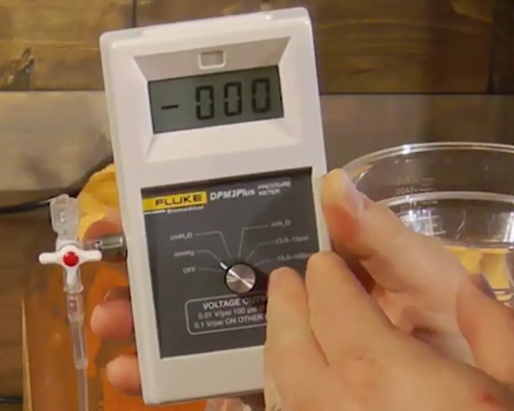 Pressure reading with the DPM2Plus