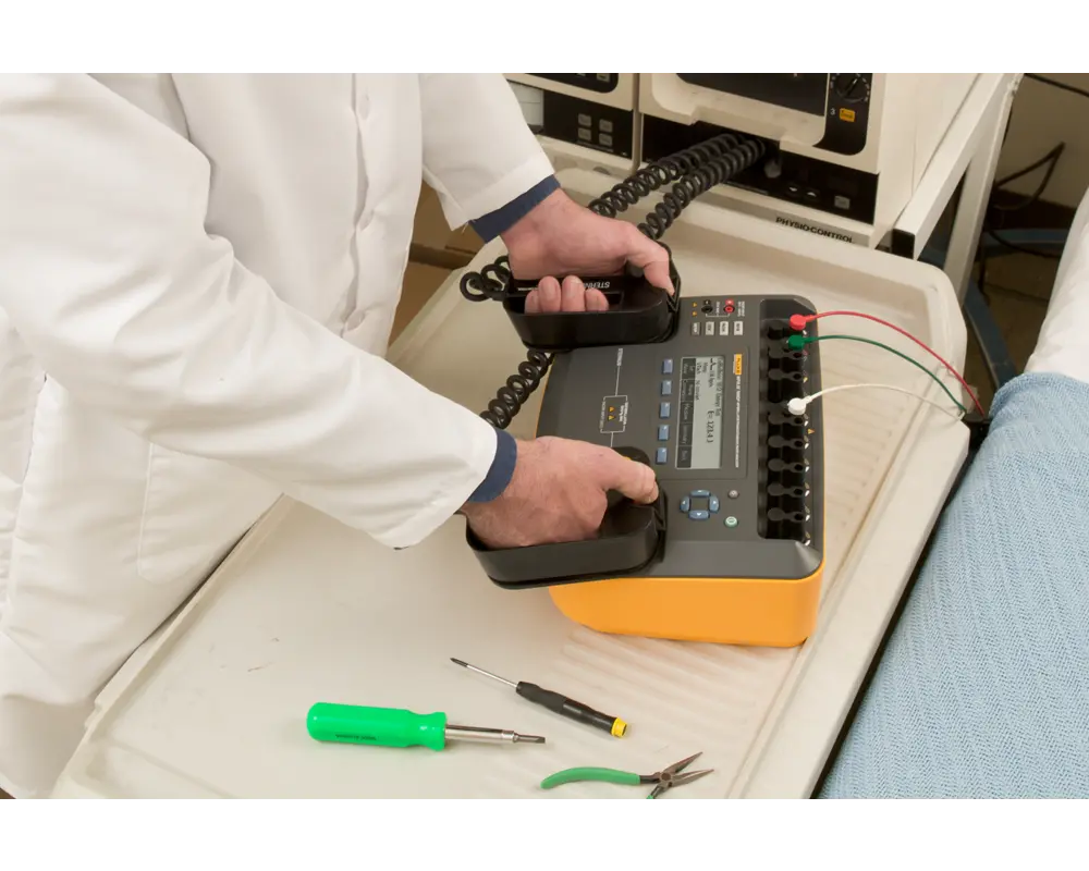 Impulse 7000DP testing defibrillator
