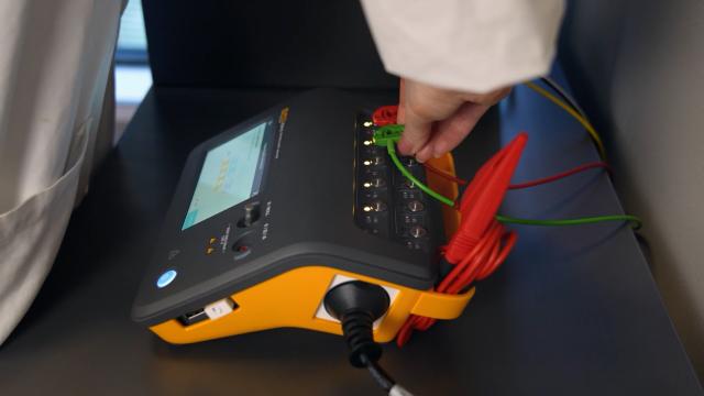 ESA710 Electrical Safety Analyzer with user