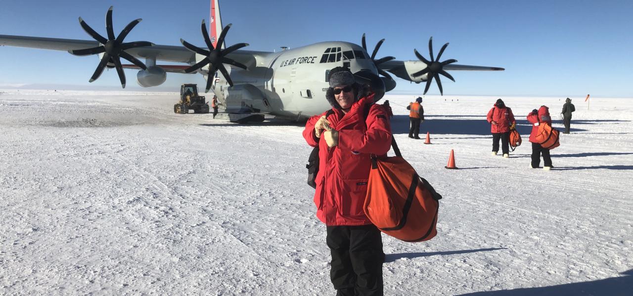 Brad in Antarctica