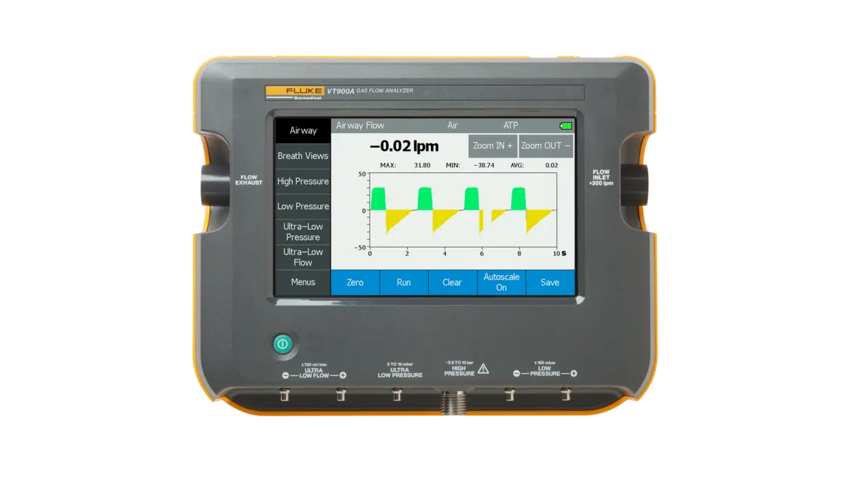Gas Flow Analyzer Ventilator Tester vt900a center front