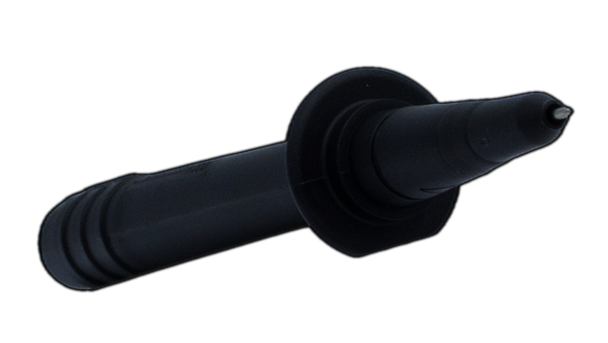 Angled black probe
