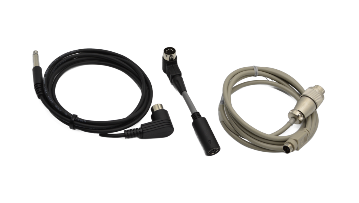 Two cables and an adapter