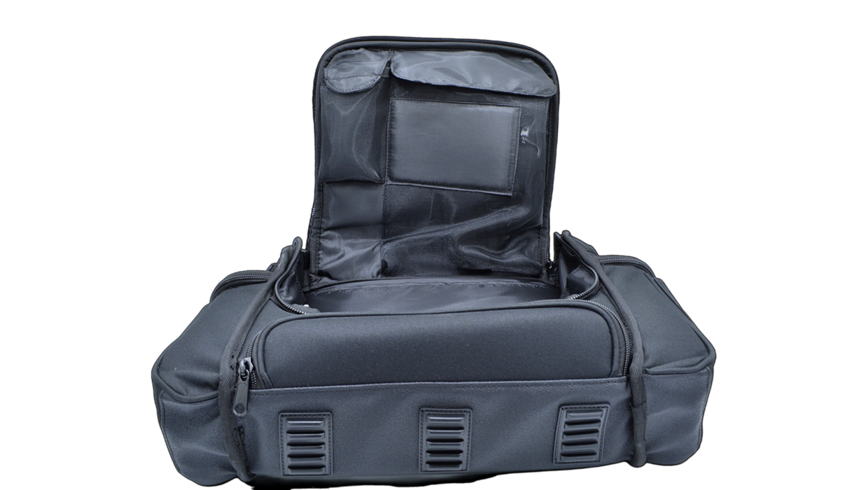 Opened carrying case