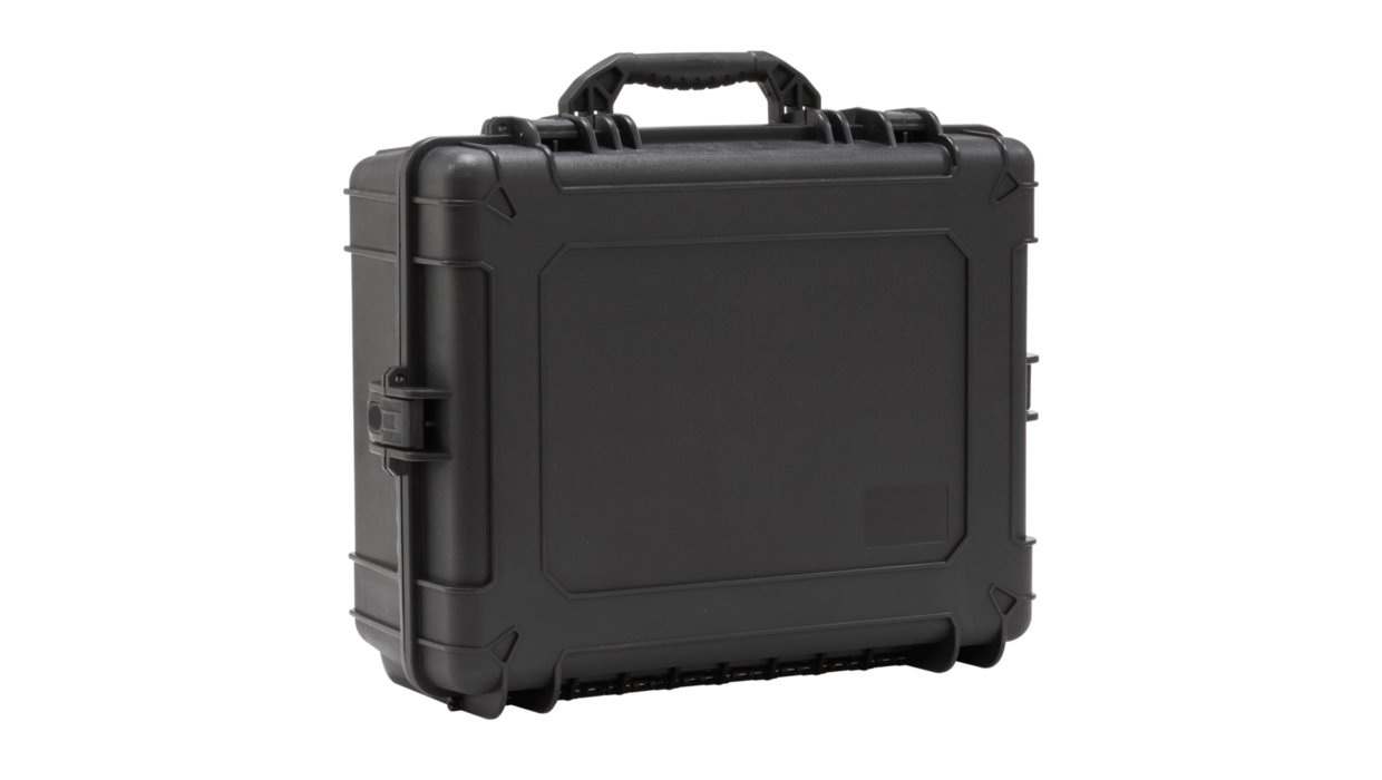 Black hard case, closed