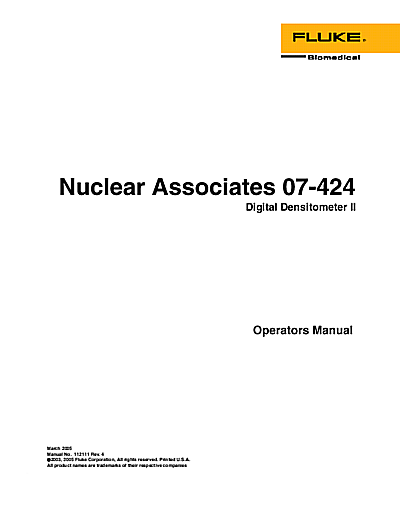 07-424 Operator's Manual in English