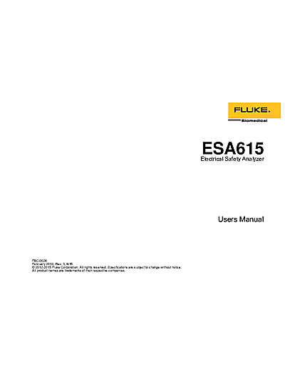 esa615 User's Manual in English
