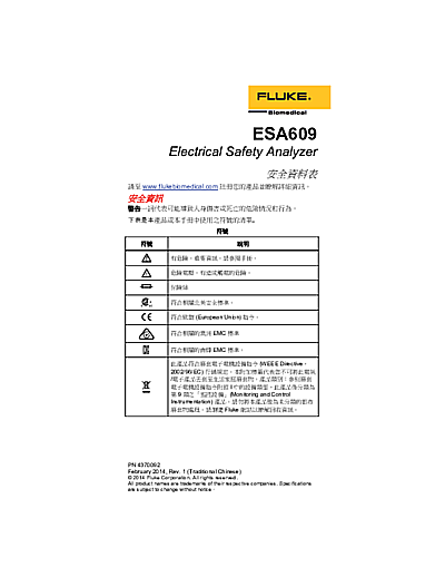 ESA609 安全資料表