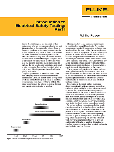 Introduction to Electrical Safety Testing: Part I