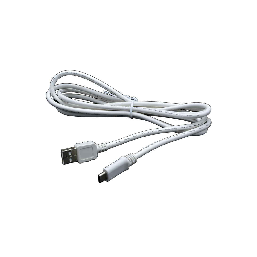 USB-A and USB-C cable ends